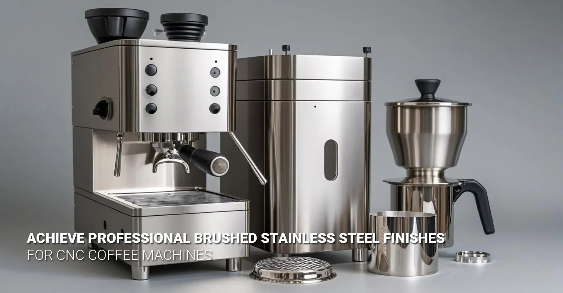 How to Achieve Professional Brushed Stainless Steel Finishes for CNC Coffee Machines?