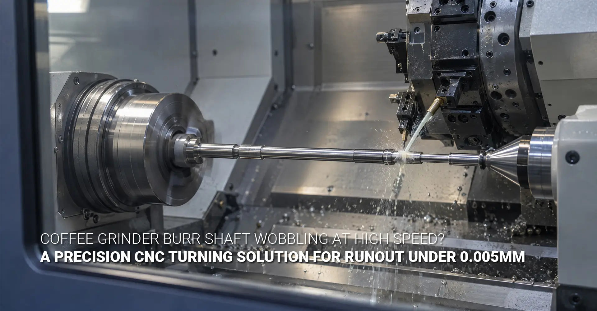 How Do Precision CNC Turning Services Stop Coffee Grinder Burr Shaft Wobble at High Speed?