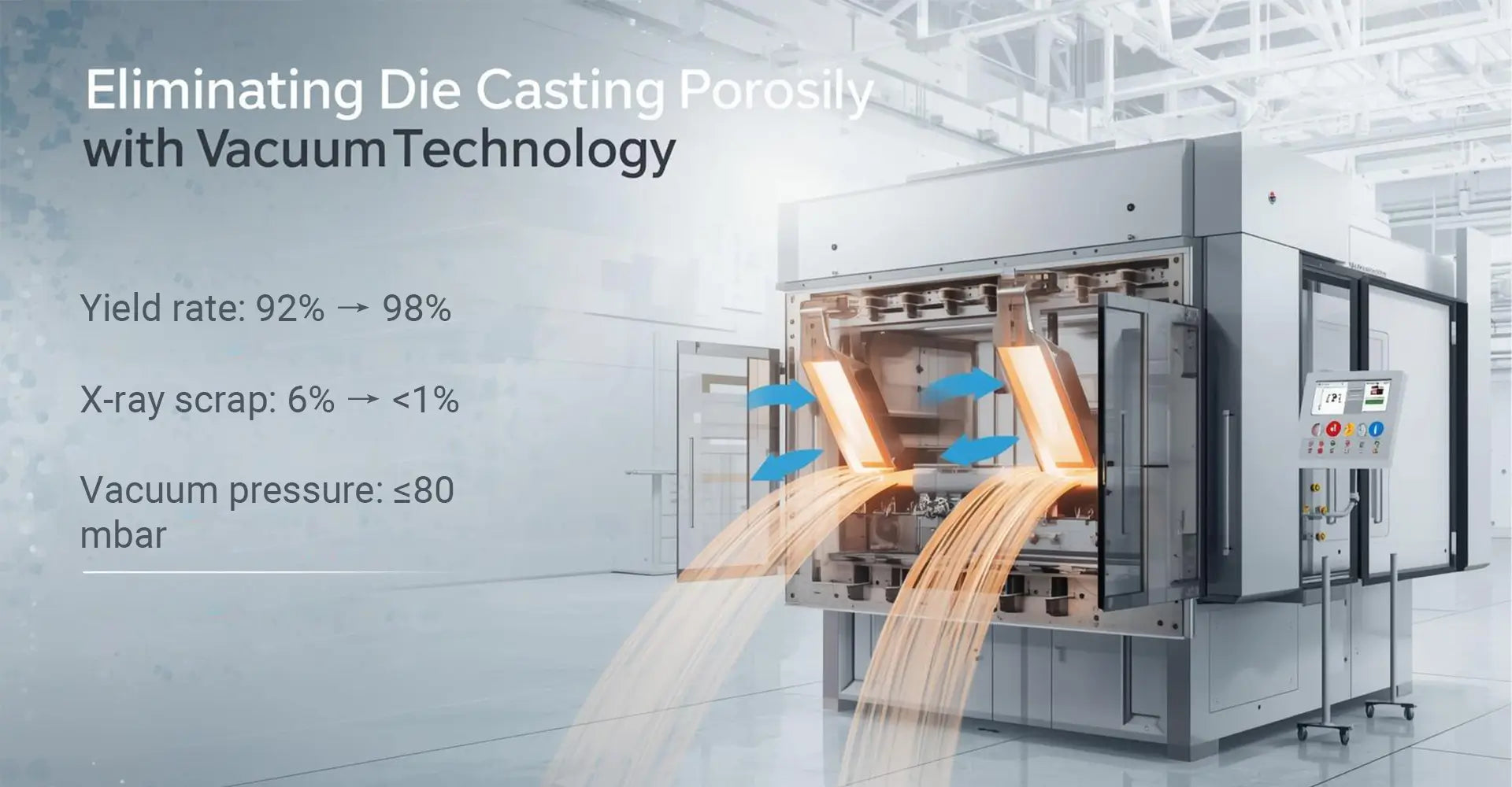 How to Eliminate Die Casting Porosity Using Vacuum Technology and Achieve 98% Yield Rates?