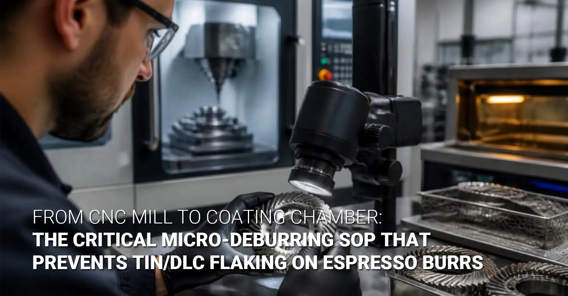 Custom CNC Machining Services for Coffee Grinder Burrs: Why Does Your Coating Keep Flaking?