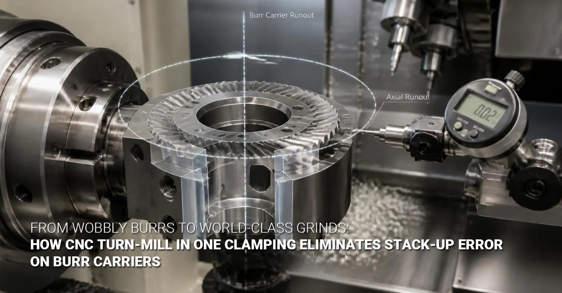 Is Burr Carrier Runout Ruining Your Espresso? How Precision CNC Machining Services Fix Channeling for Good