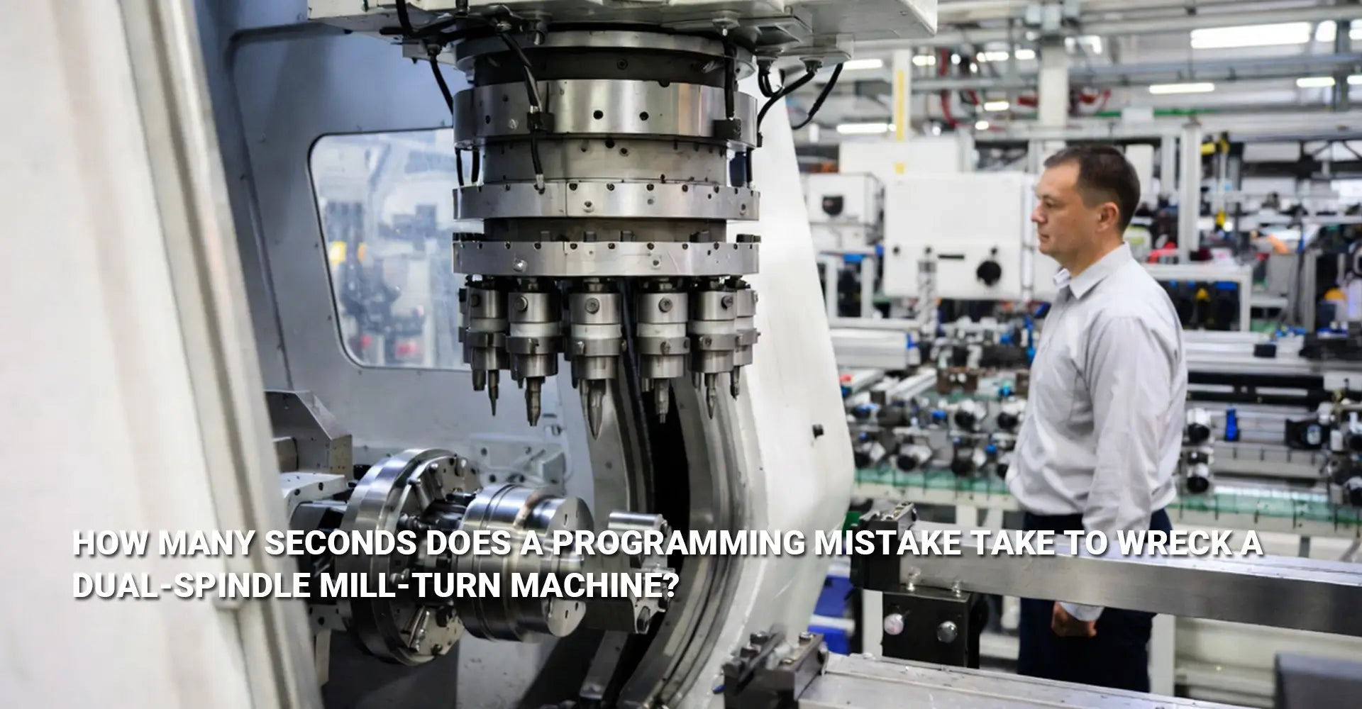 How Many Seconds Does a Programming Mistake Take to Wreck a Dual-Spindle Mill-Turn Machine?