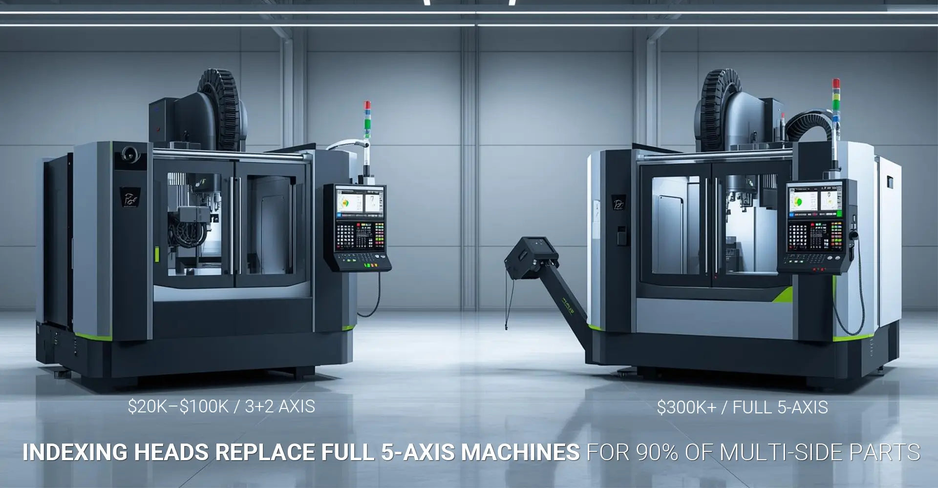Can Indexing Heads Replace Full 5-Axis Machines for 90% of Multi-Side Parts?