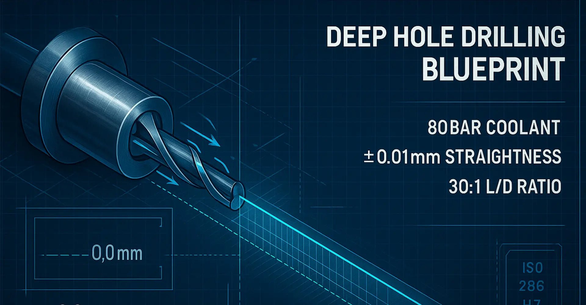 Deep Hole Drilling Blueprint: How Gun Drilling with 80Bar Coolant Delivers ±0.01mm Precision?