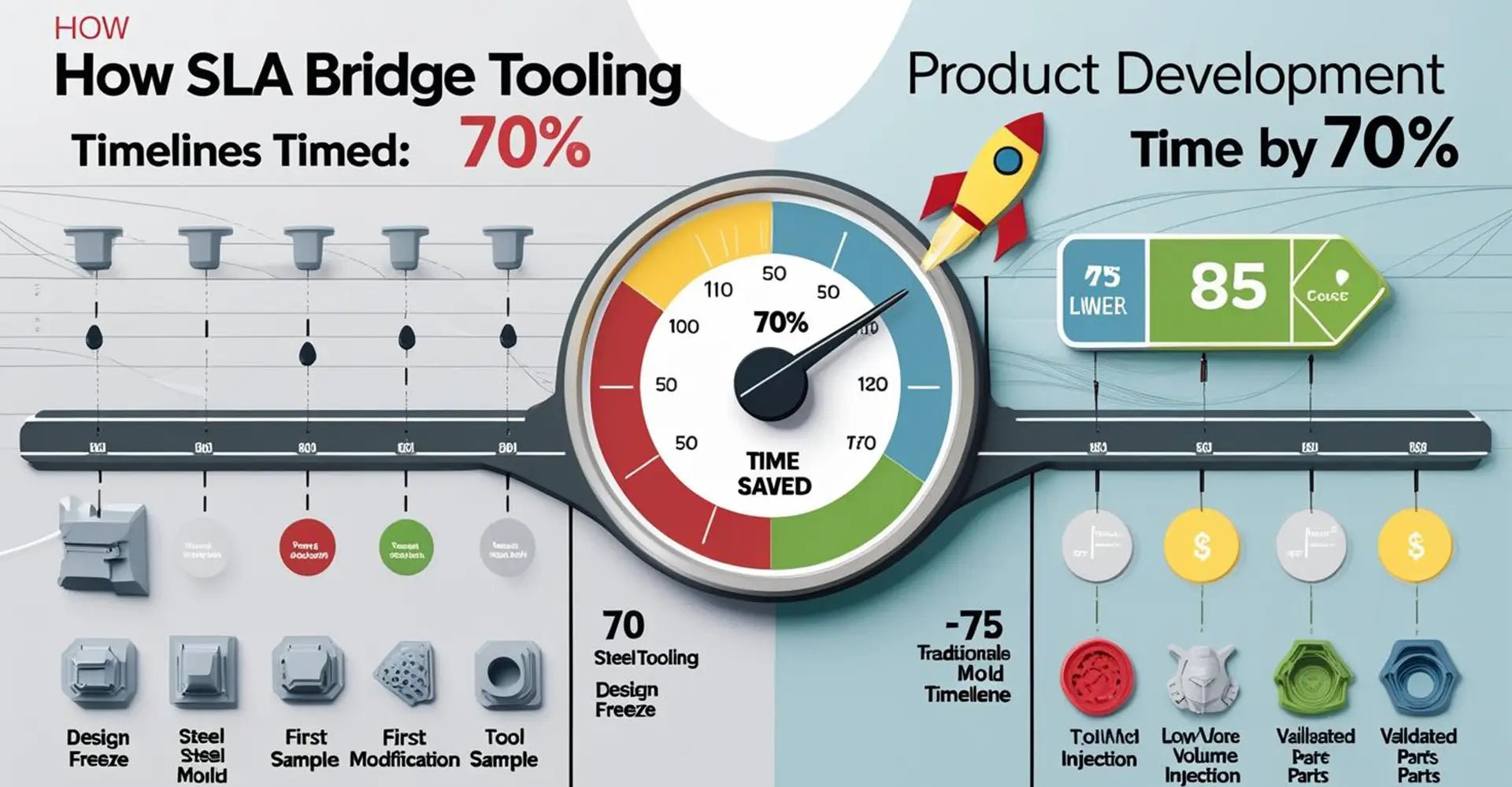 How Can SLA Bridge Tooling Cut Your Prototype-to-Production Time by 70%?