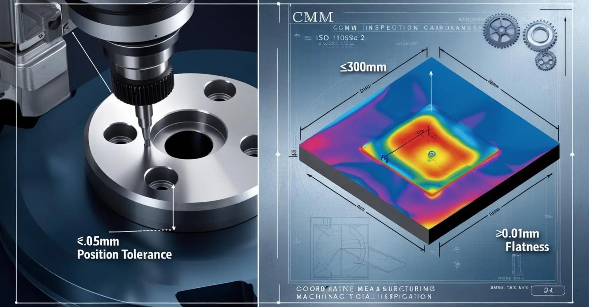 How Do CMM Inspection Standards Achieve ±0.05mm Position Tolerance While Maintaining Sub-0.1mm Flatness Verification?