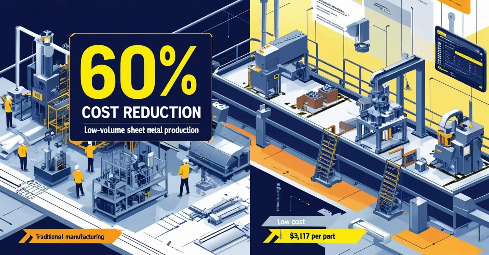 How Do Low Volume Sheet Metal Lines Cut Costs by 60% for 500-Piece Orders?