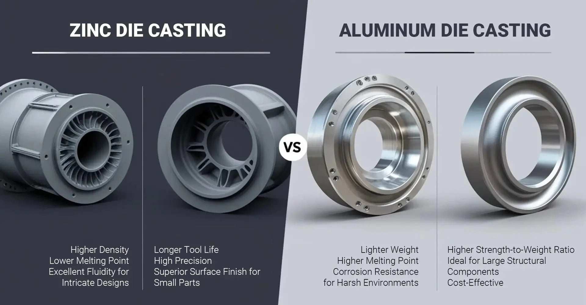 What's The Best Choice Between Zinc and Aluminum Die Casting For Your Manufacturing Project?