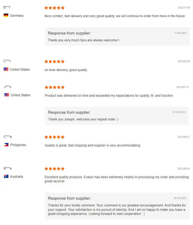customers testimonials