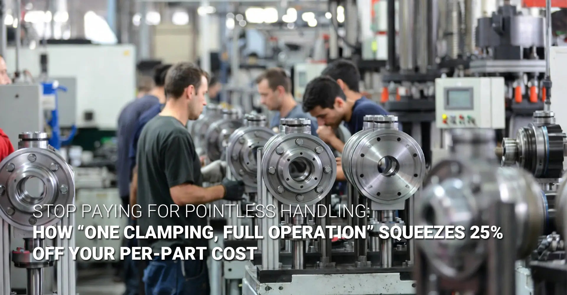Why One Clamping on a Dual-Spindle, Dual-Turret Lathe Cuts Your CNC Turning Cost Per Part by 25%?