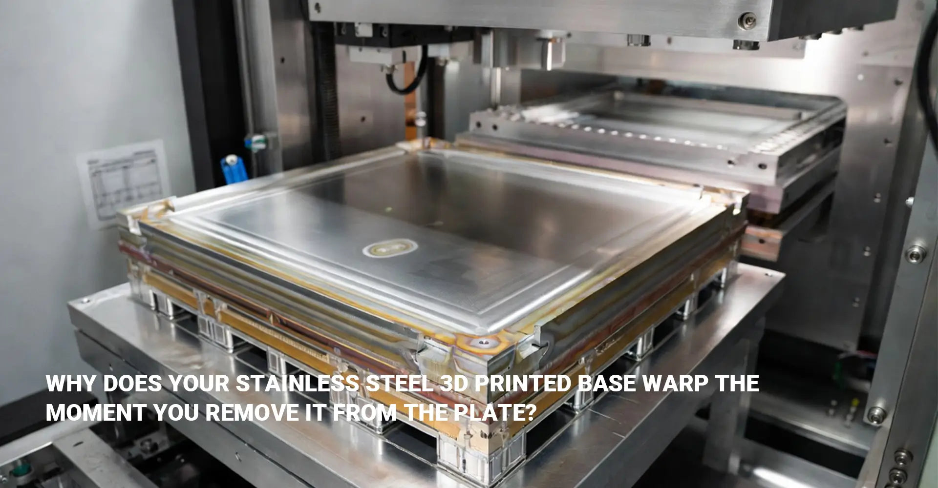 Why Does Your Stainless Steel 3D Printed Base Warp the Moment You Remove It From the Plate?