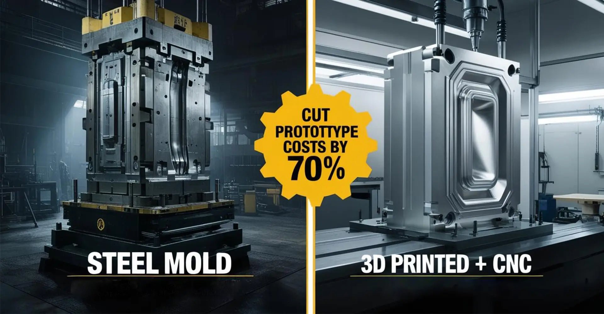 How Can 3D Printed Molds + CNC Finishing Cut Your Prototype Costs by 70%?