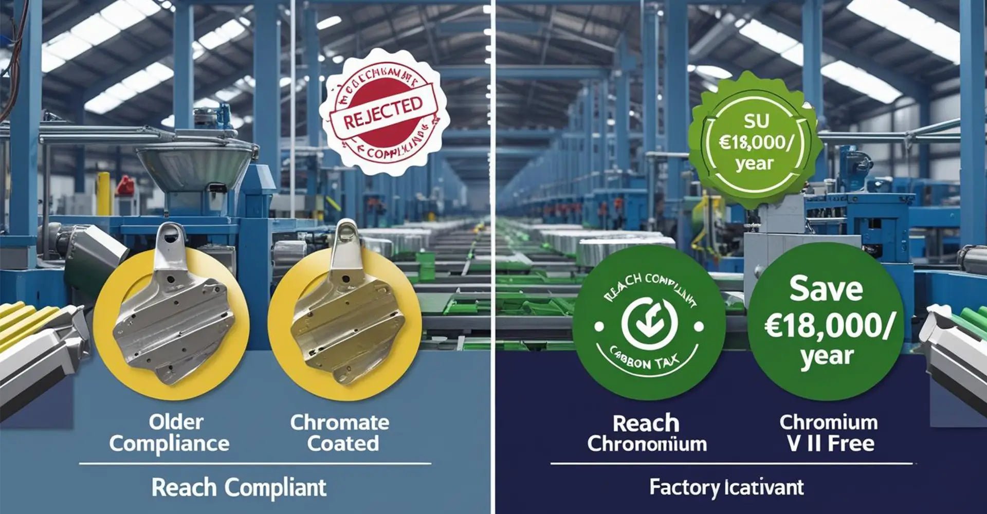 How Does Chromium-Free Passivation Save Your Stamping Business €18,000 Annually While Meeting REACH Compliance?