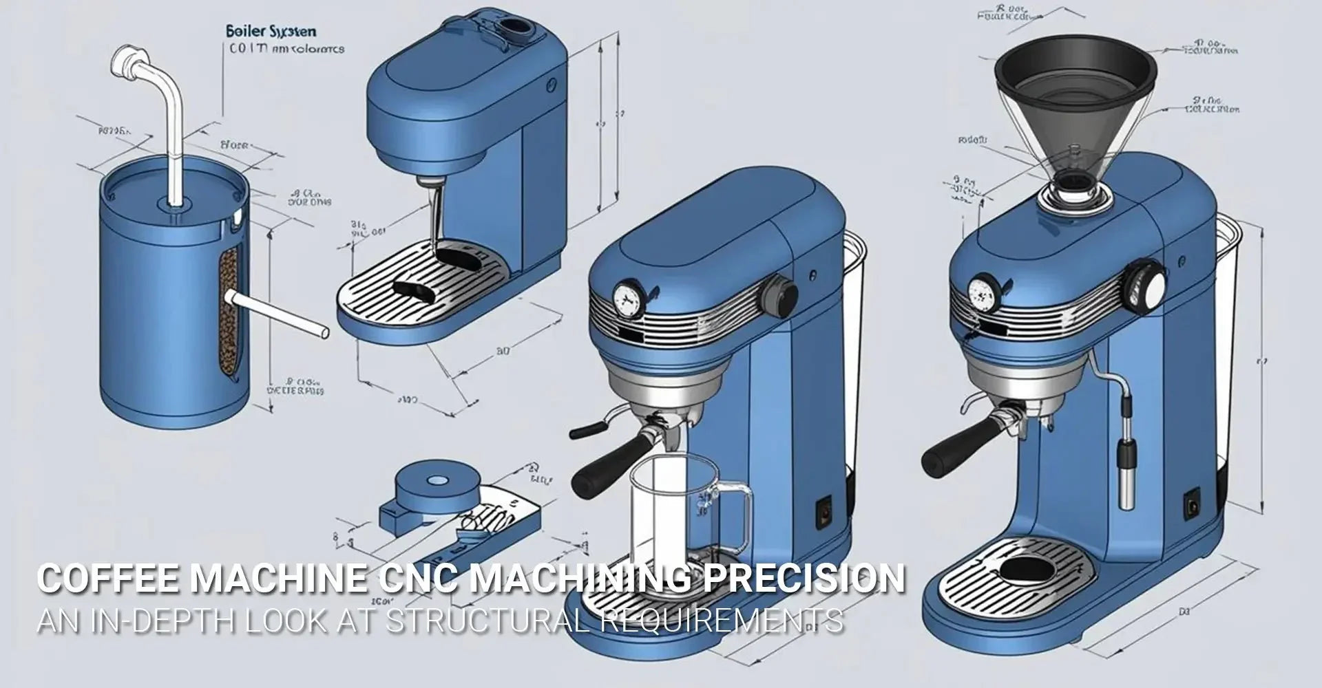 How Does Each Coffee Machine Structure Define CNC Machining Precision Requirements?