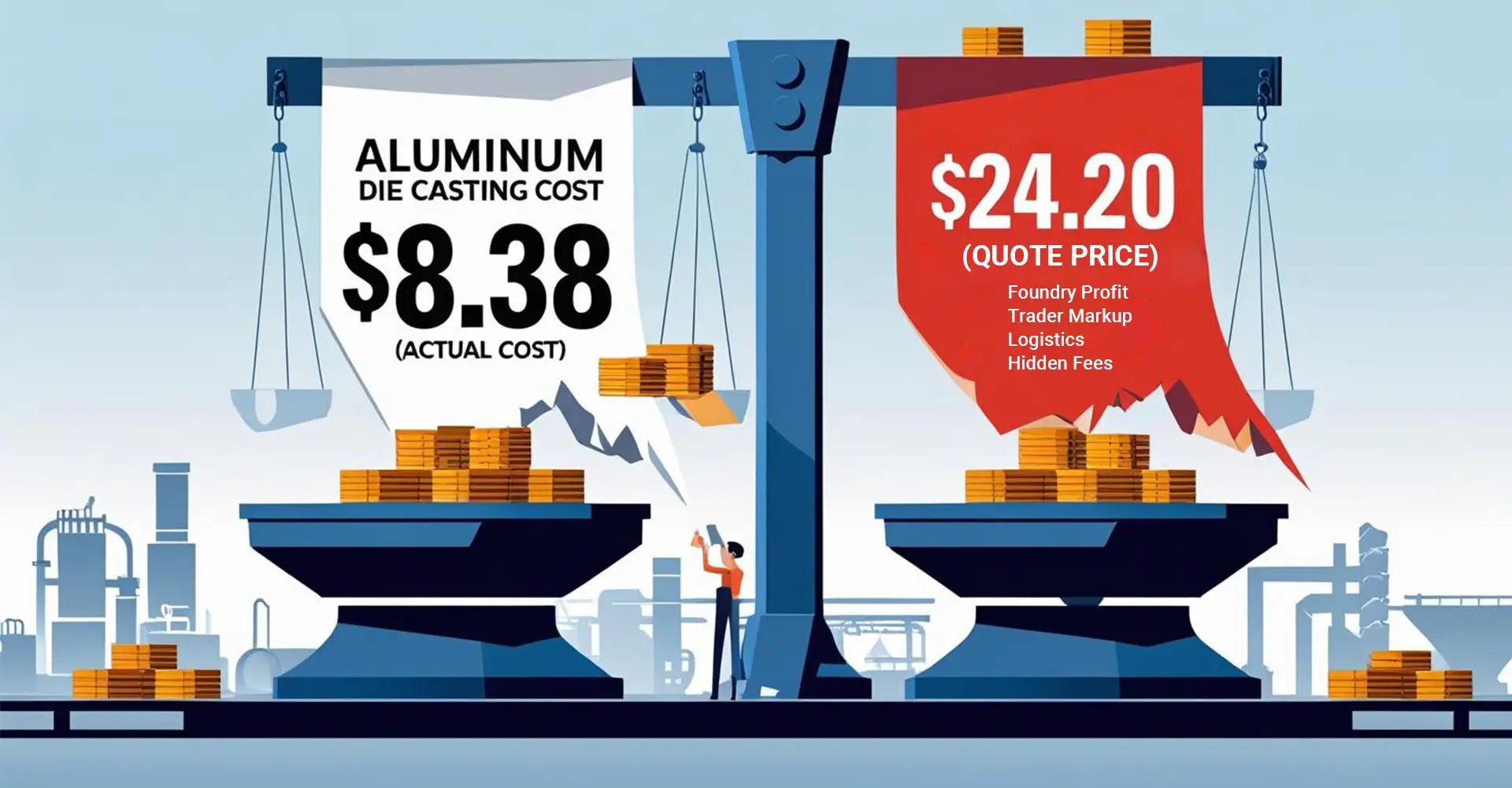 What Does Aluminum Die Casting Really Cost per kg? The $8.38 Truth Behind $24.20 Quotes