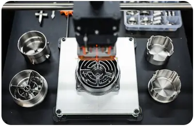 Industrial 3D printing of complex coffee machine part prototypes with internal channels at Hotean