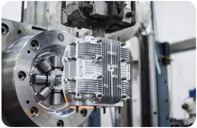 High-pressure die casting process for aluminum coffee machine housing at Hotean factory